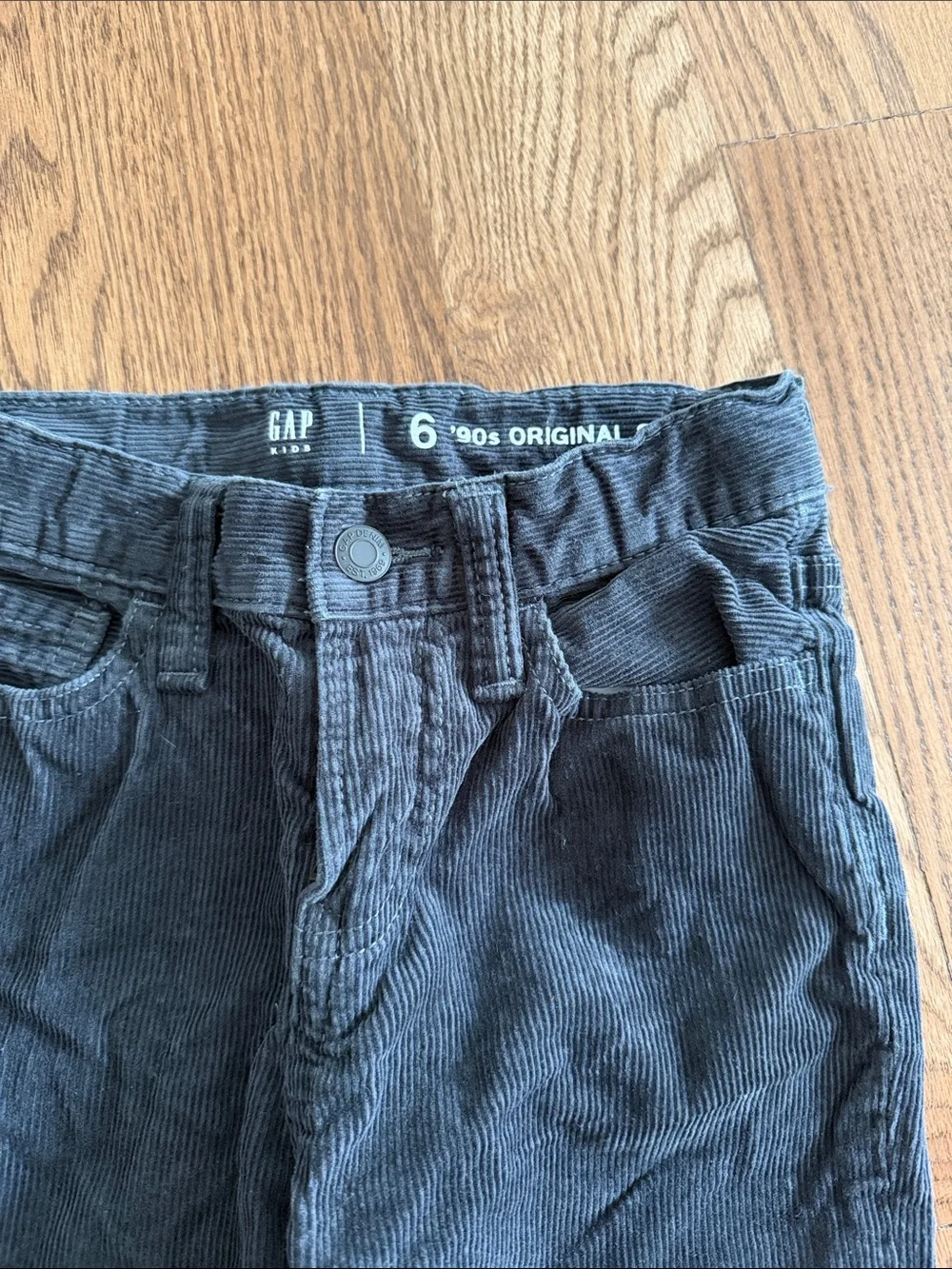 Boy’s  Dark Gray Corduroy Pants